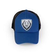 lion head emblem - Blue
