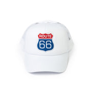 Route 66 Shield Emblem - White