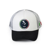 Italy Circle Map - White