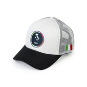 Italy Circle Map - White